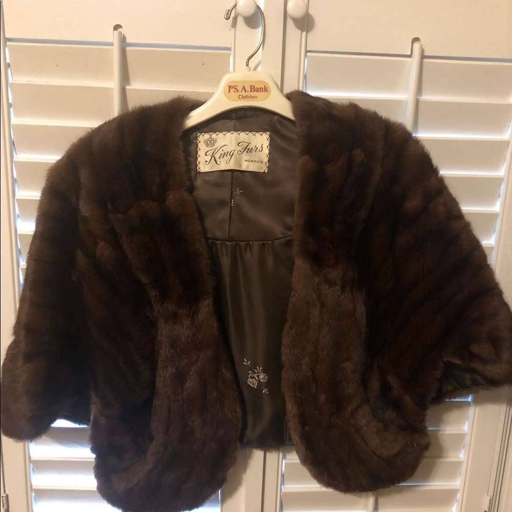 Mink Fur Shawl and Collar
